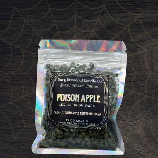 Poison Apple Sizzling Room Salt Crystal Potpourri: Caramel Green Apple Cinnamon Sugar Scent - Mini