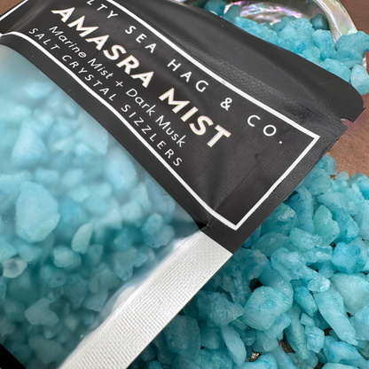 AMASRA MIST Salt Crystal Sizzlers: Marine Mist + Dark Musk Scent