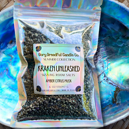 KRAKEN UNLEASHED Sizzling Room Salt Crystal Potpourri: Amber Citrus Musk