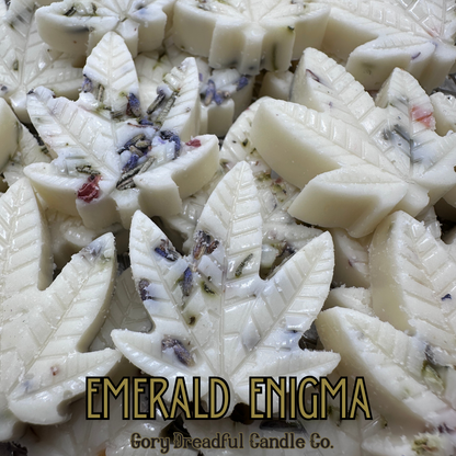 Emerald Enigma – Green Botanicals & Agarwood Scent Beeswax Melts