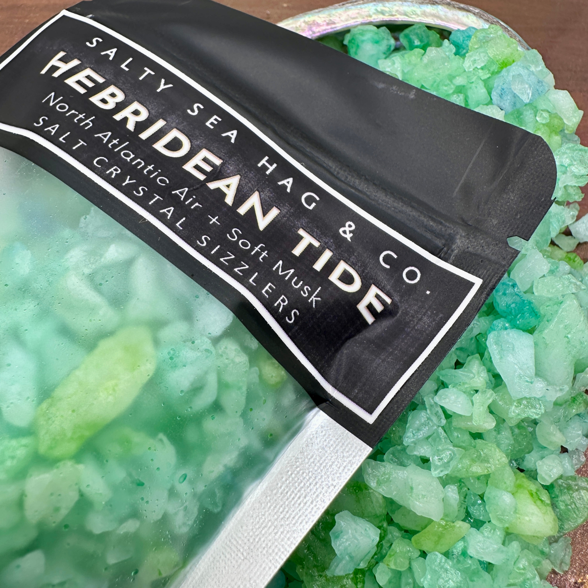 HEBRIDEAN TIDE Salt Crystal Sizzlers: North Atlantic Air + Soft Musk Scent