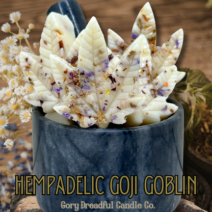 Hempadelic Goji Goblin – Goji Berry & Green Botanicals Scent Beeswax Melts