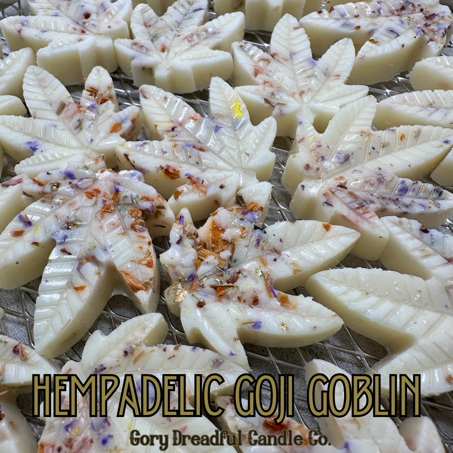 Hempadelic Goji Goblin – Goji Berry & Green Botanicals Scent Beeswax Melts