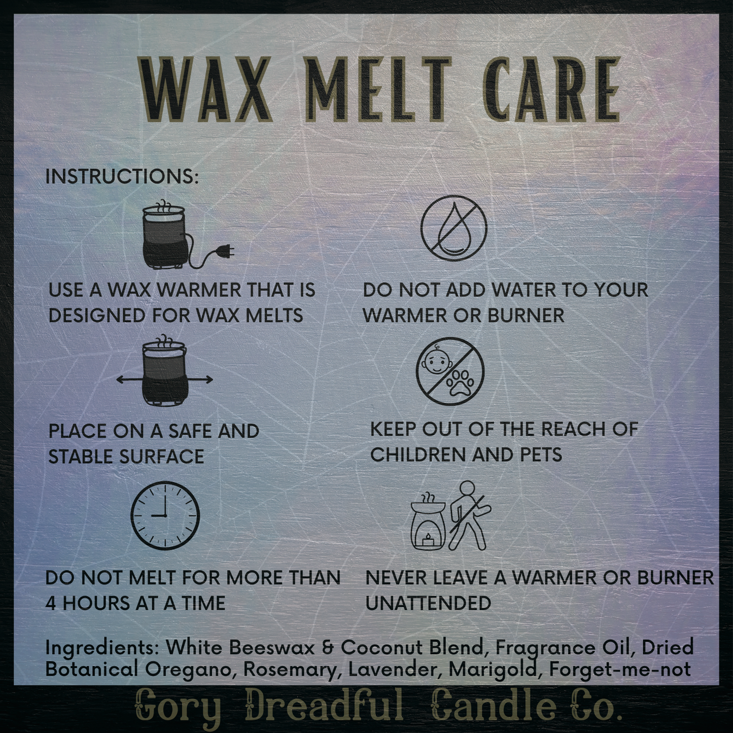 Hash Hollow Brew – Herbal Black Tea & Resinous Woods Scent Beeswax Melts