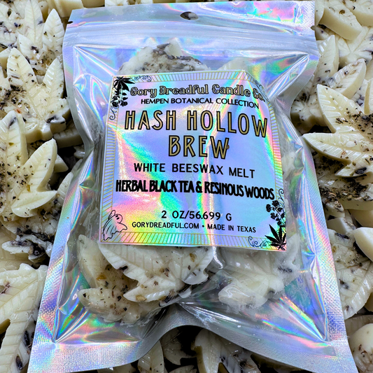 Hash Hollow Brew – Herbal Black Tea & Resinous Woods Scent Beeswax Melts