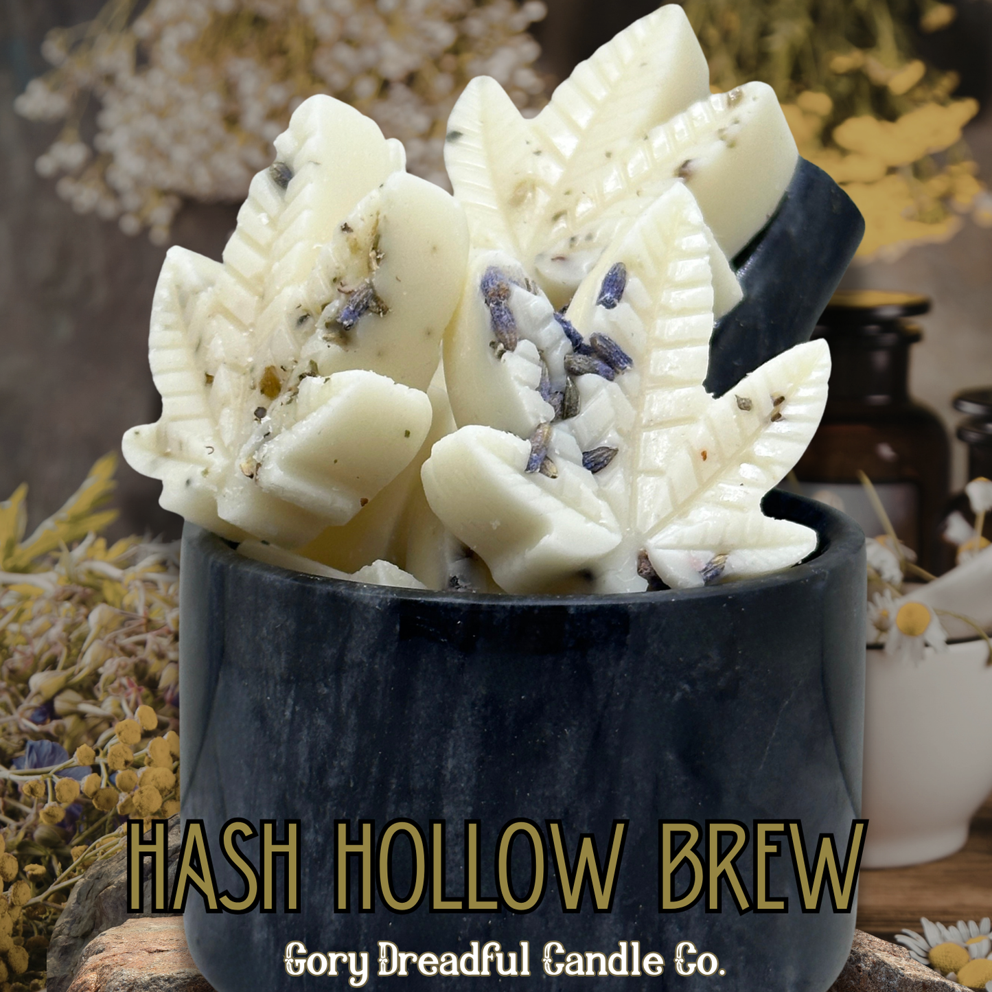 Hash Hollow Brew – Herbal Black Tea & Resinous Woods Scent Beeswax Melts