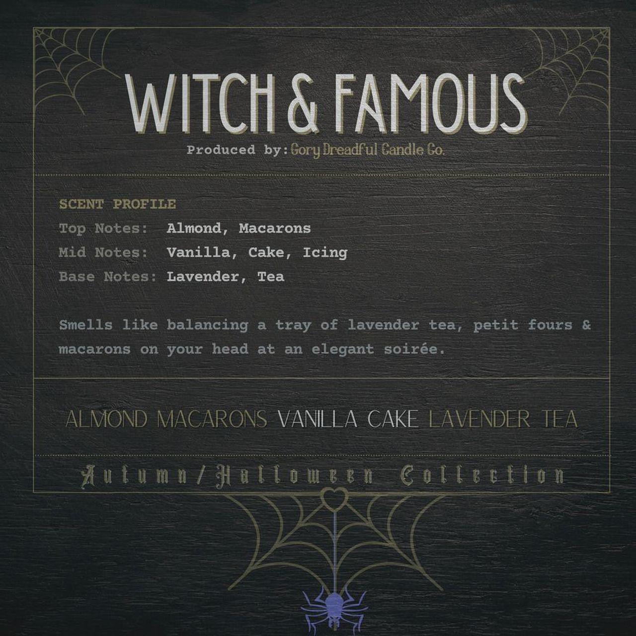 WITCH & FAMOUS Sizzling Room Salt Crystal Potpourri: Almond Macarons Vanilla Cake Lavender Tea Scent