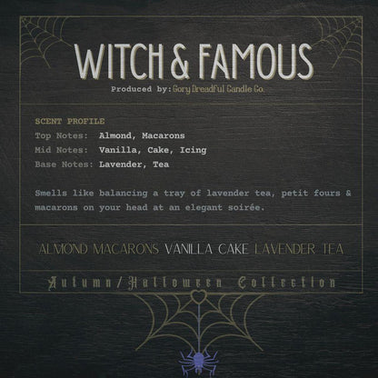 WITCH & FAMOUS Sizzling Room Salt Crystal Potpourri: Almond Macarons Vanilla Cake Lavender Tea Scent