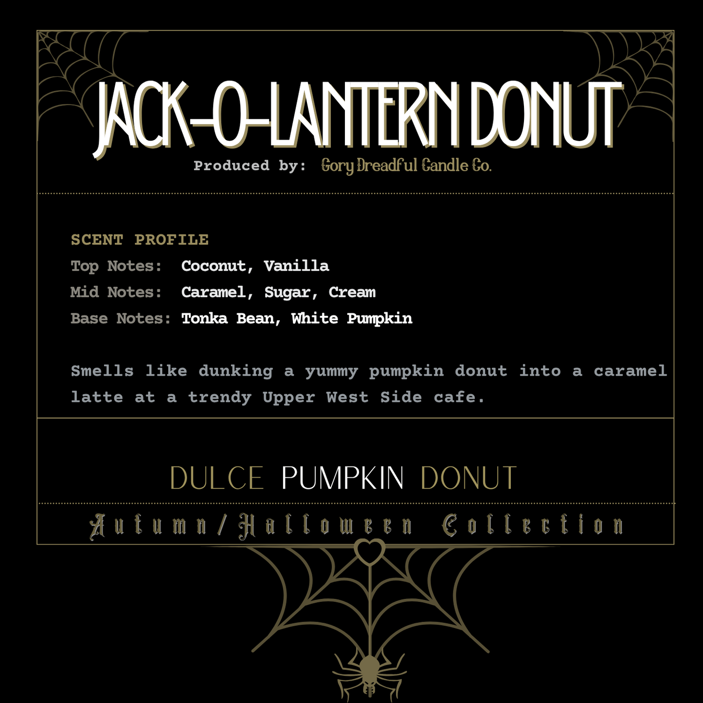 Jack-O-Lantern Donut Sizzling Room Salt Crystal Potpourri: Dulce Pumpkin Donut Scent