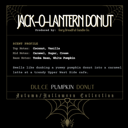 Jack-O-Lantern Donut Sizzling Room Salt Crystal Potpourri: Dulce Pumpkin Donut Scent