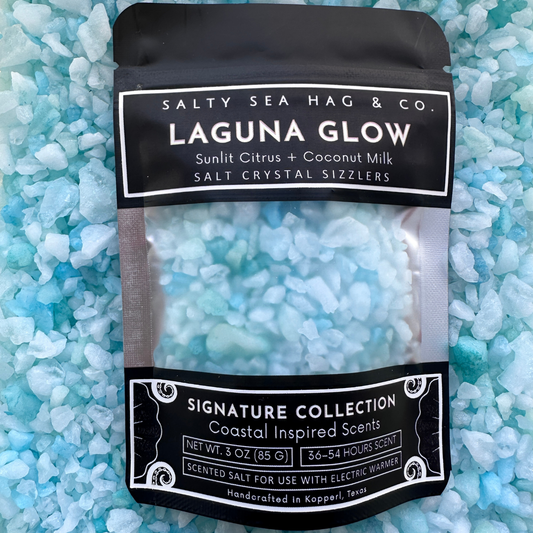 LAGUNA GLOW SALT Crystal Sizzlers: Sunlit Citrus + Coconut Milk Scent