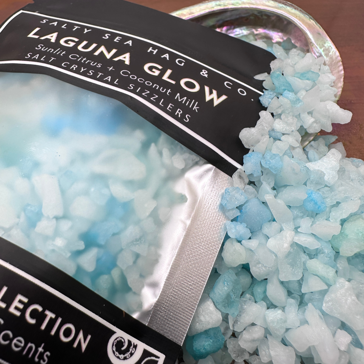 LAGUNA GLOW SALT Crystal Sizzlers: Sunlit Citrus + Coconut Milk Scent