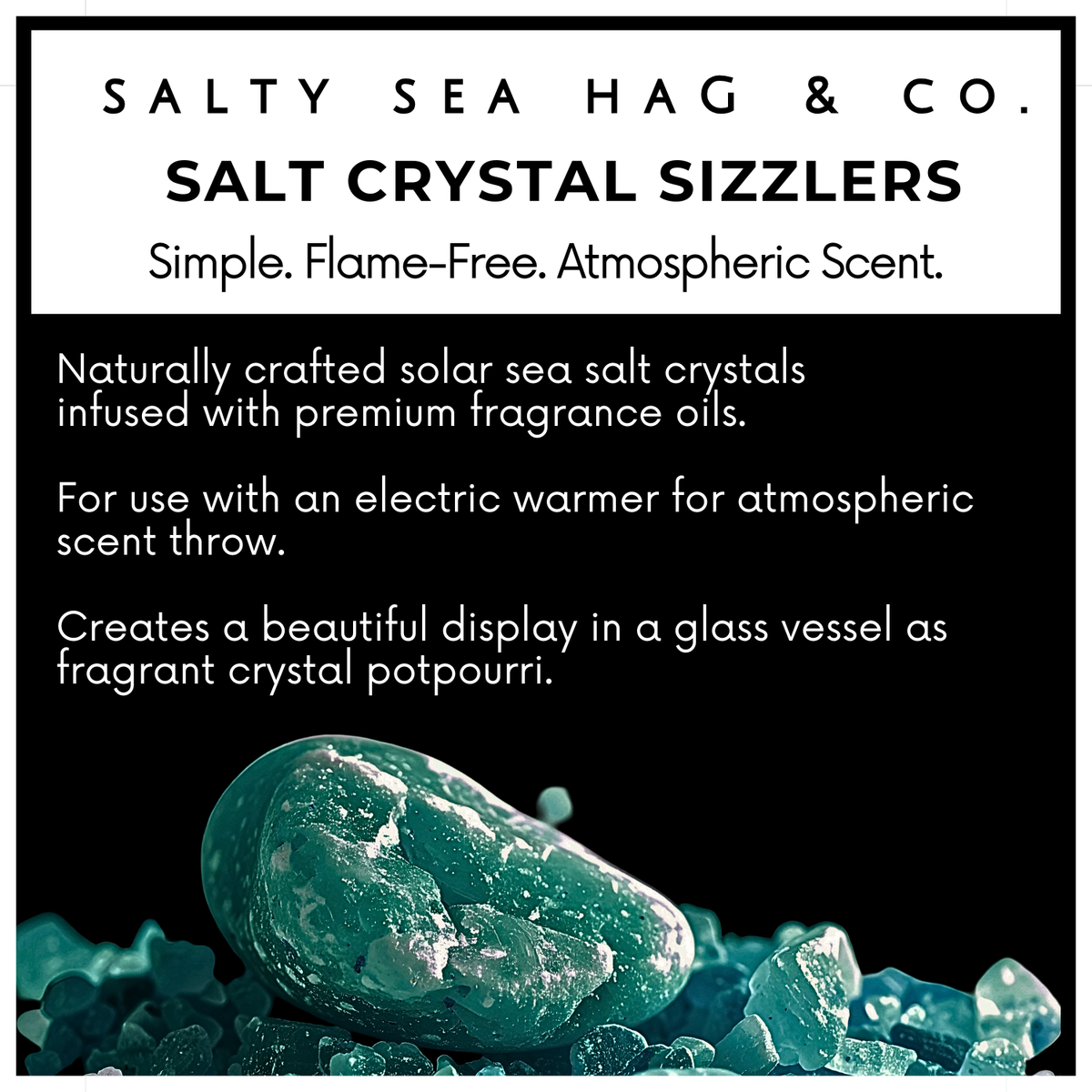 AMALFI GROOVE Salt Crystal Sizzlers: Italian Fig Leaf + Green Citrus Scent