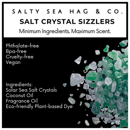 AMALFI GROOVE Salt Crystal Sizzlers: Italian Fig Leaf + Green Citrus Scent