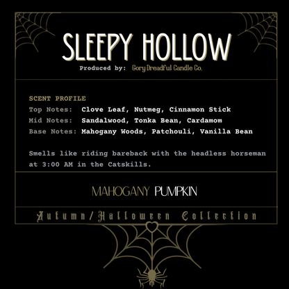 Sleepy Hollow Sizzling Room Salt Crystal Potpourri: Mahogany Pumpkin Scent