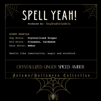 Spell Yeah! Sizzling Room Salt Crystal Potpourri: Crystallized Ginger & Spiced Amber Scent