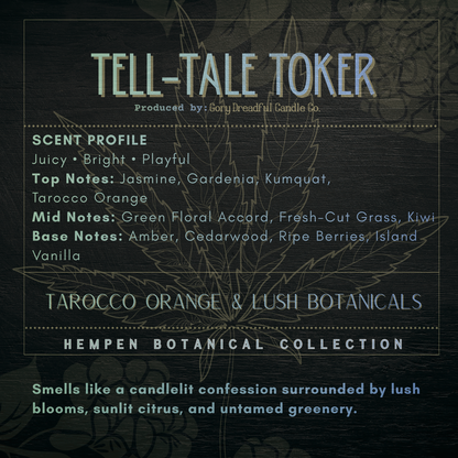 Tell-Tale Toker – Tarocco Orange & Lush Botanicals Scent Beeswax Melts