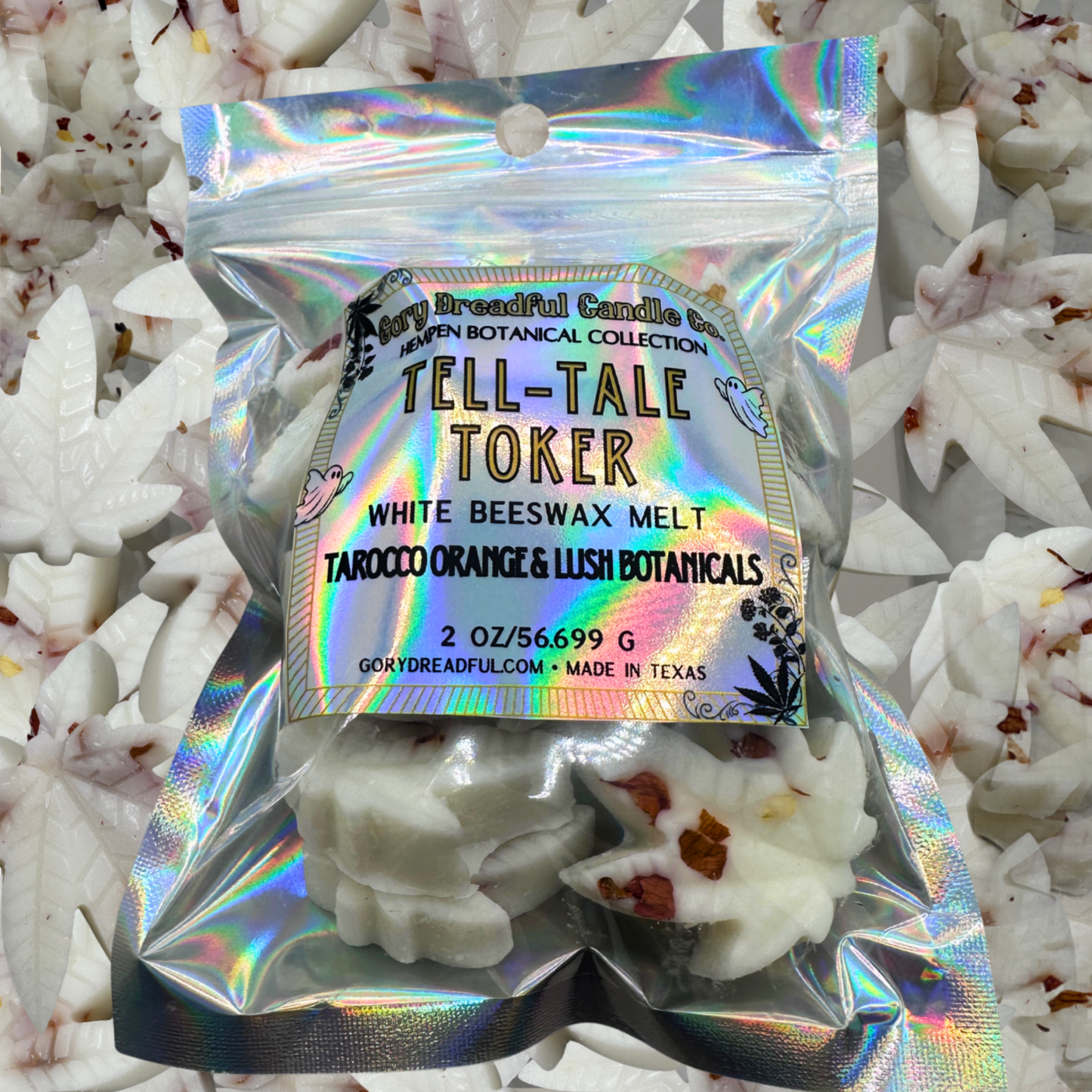 Tell-Tale Toker – Tarocco Orange & Lush Botanicals Scent Beeswax Melts