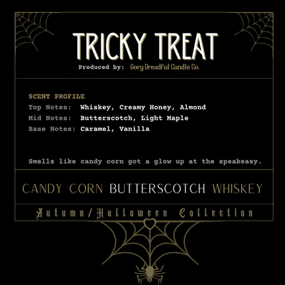 Tricky Treat Sizzling Room Salt Crystal Potpourri: Candy Corn Butterscotch Whiskey Scent
