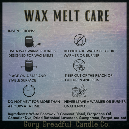 Violet Indica Moon – Violet Resin & Midnight Botanicals Scent Beeswax Melts