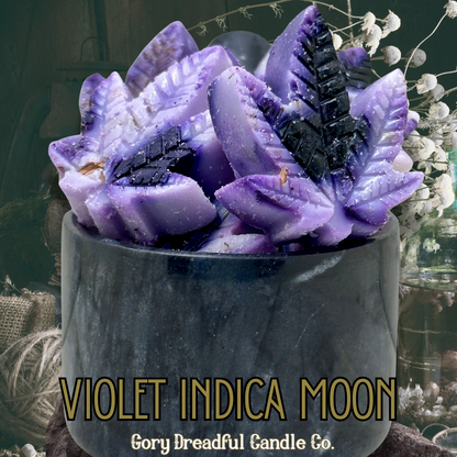 Violet Indica Moon – Violet Resin & Midnight Botanicals Scent Beeswax Melts