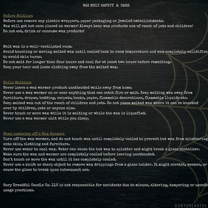 APPARITIONAL AMBITIONS Wax Melt Brittle: Mint, Rose, Patchouli Autumn Scent