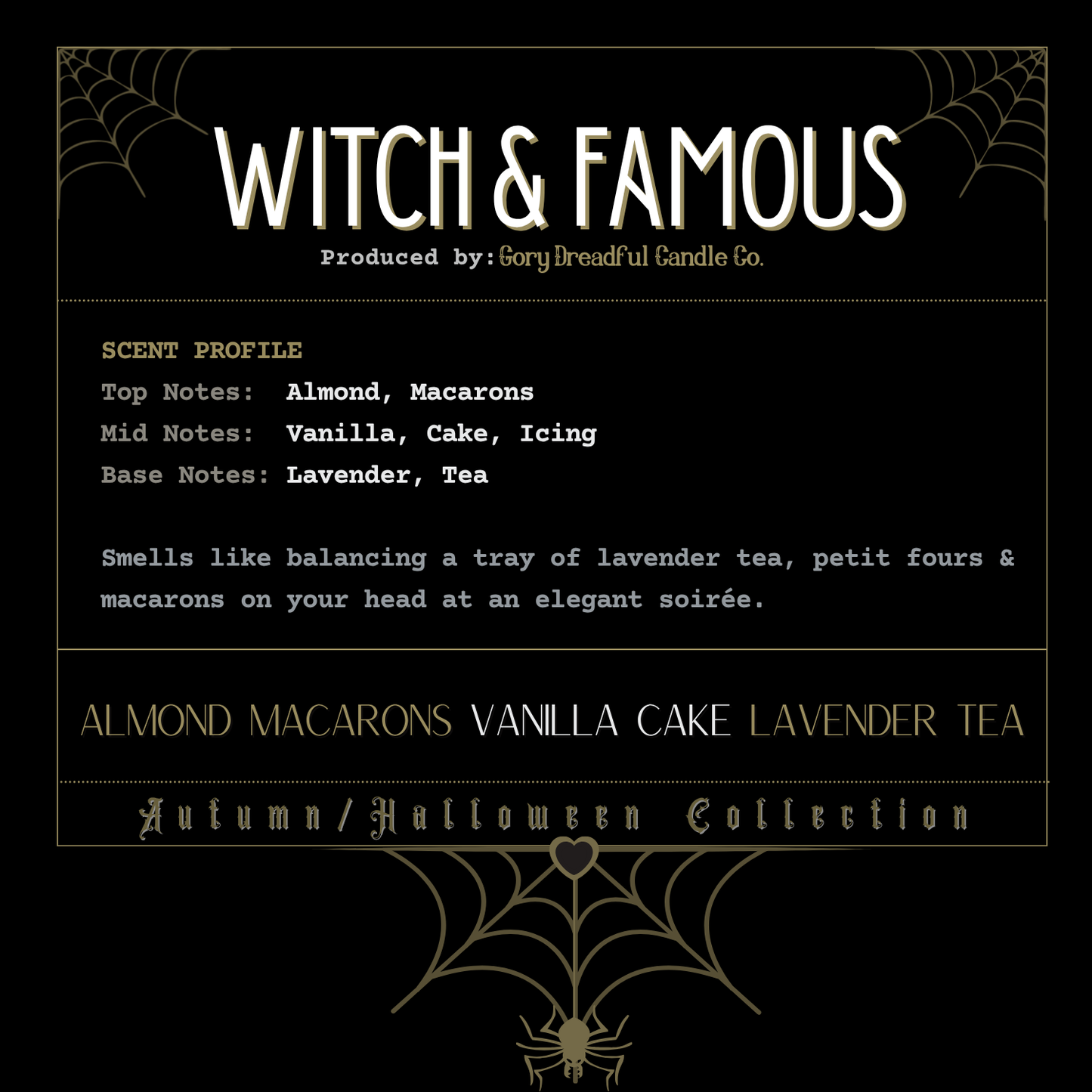 Witch and Famous Sizzling Room Salt Crystal Potpourri: Almond Macarons Vanilla Cake Lavender Tea Scent