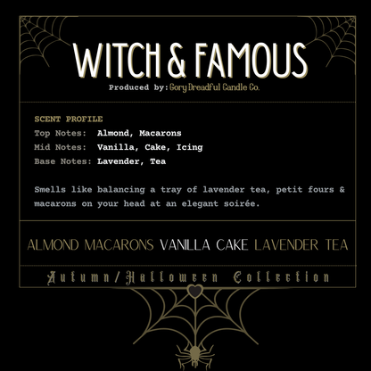 Witch and Famous Sizzling Room Salt Crystal Potpourri: Almond Macarons Vanilla Cake Lavender Tea Scent