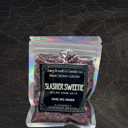 Slasher Sweetie Sizzling Room Salt Crystal Potpourri: Orange Spice Cinnabun Scent - Mini