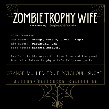 Zombie Trophy Wife Sizzling Room Salt Crystal Potpourri: Orange Mulled Fruit Patchouli Sugar Scent