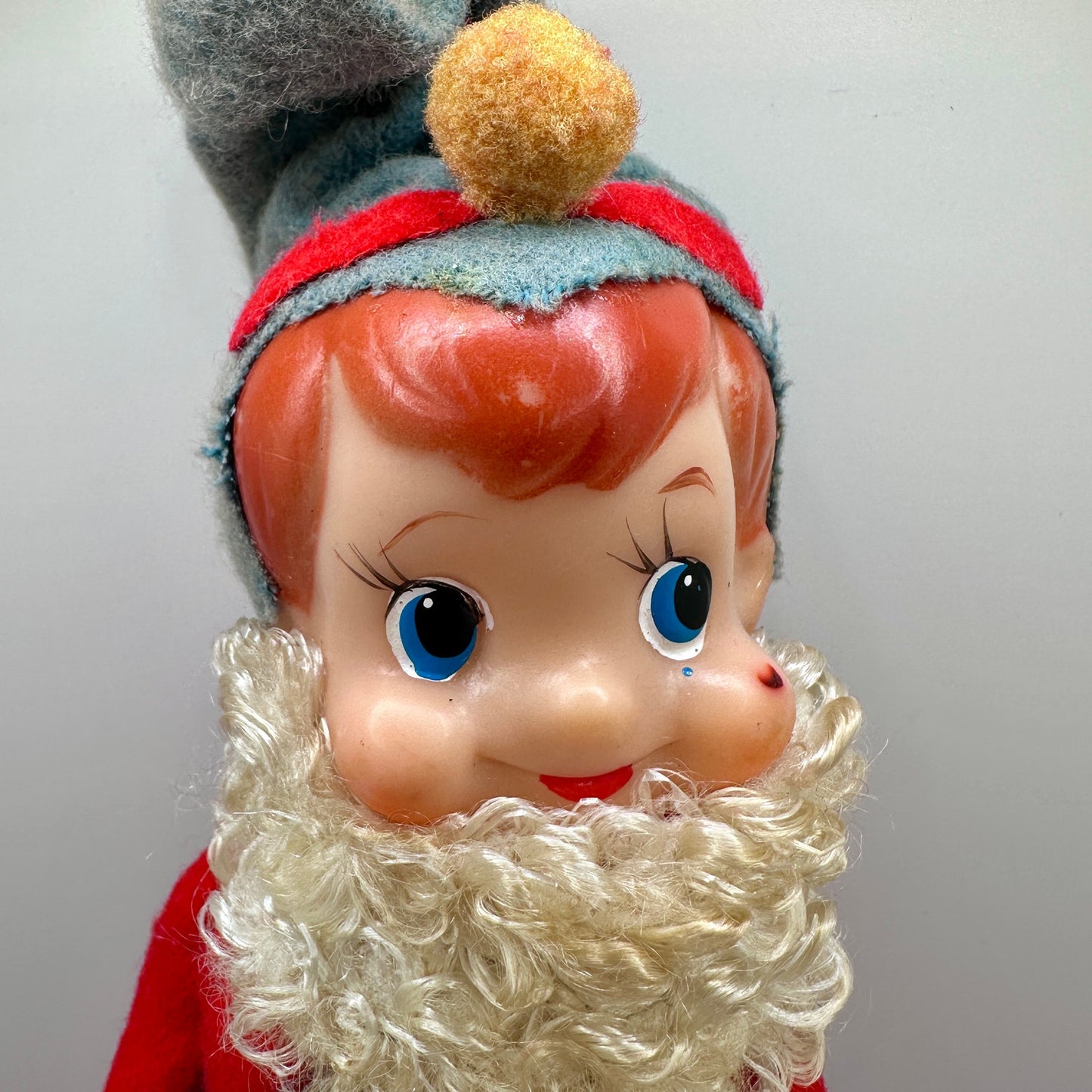 Vintage Knee Hugger Elf Pixie Retro Christmas Ornament MCM Style-RARE