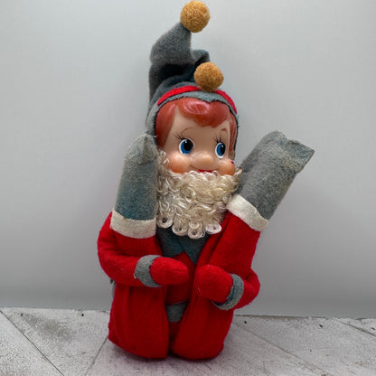 Vintage Knee Hugger Elf Pixie Retro Christmas Ornament MCM Style-RARE