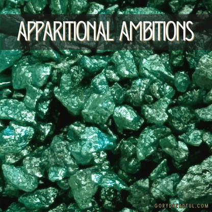 APPARITIONAL AMBITIONS Sizzling Room Salt Crystal Potpourri: Mint Nutmeg Geranium Rose Patchouli Scent - Gory Dreadful Candle Co
