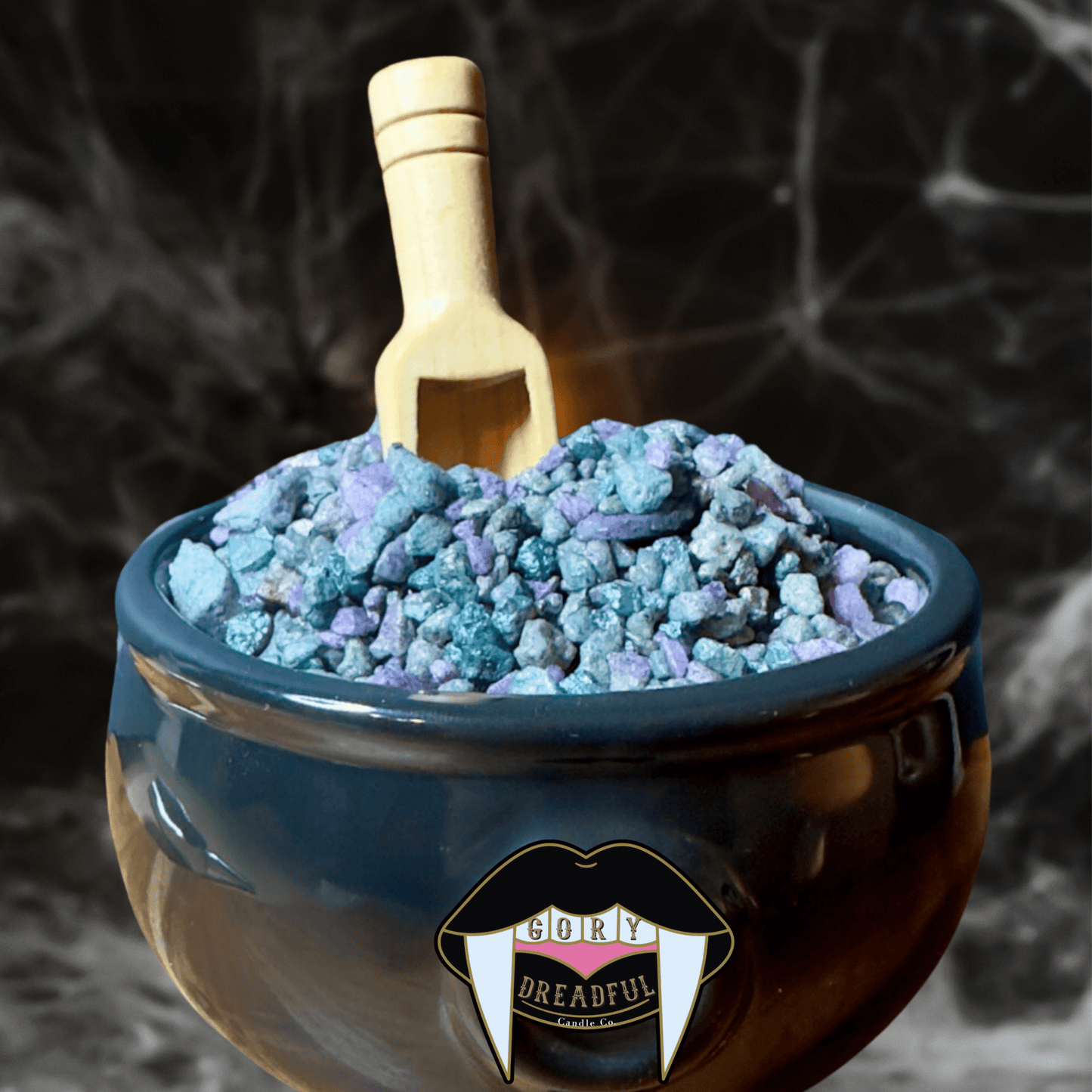 Attaghoul! Sizzling Room Salt Crystal Potpourri: Gingersnap White Pumpkin Spicy Sugar Scent - Gory Dreadful Candle Co