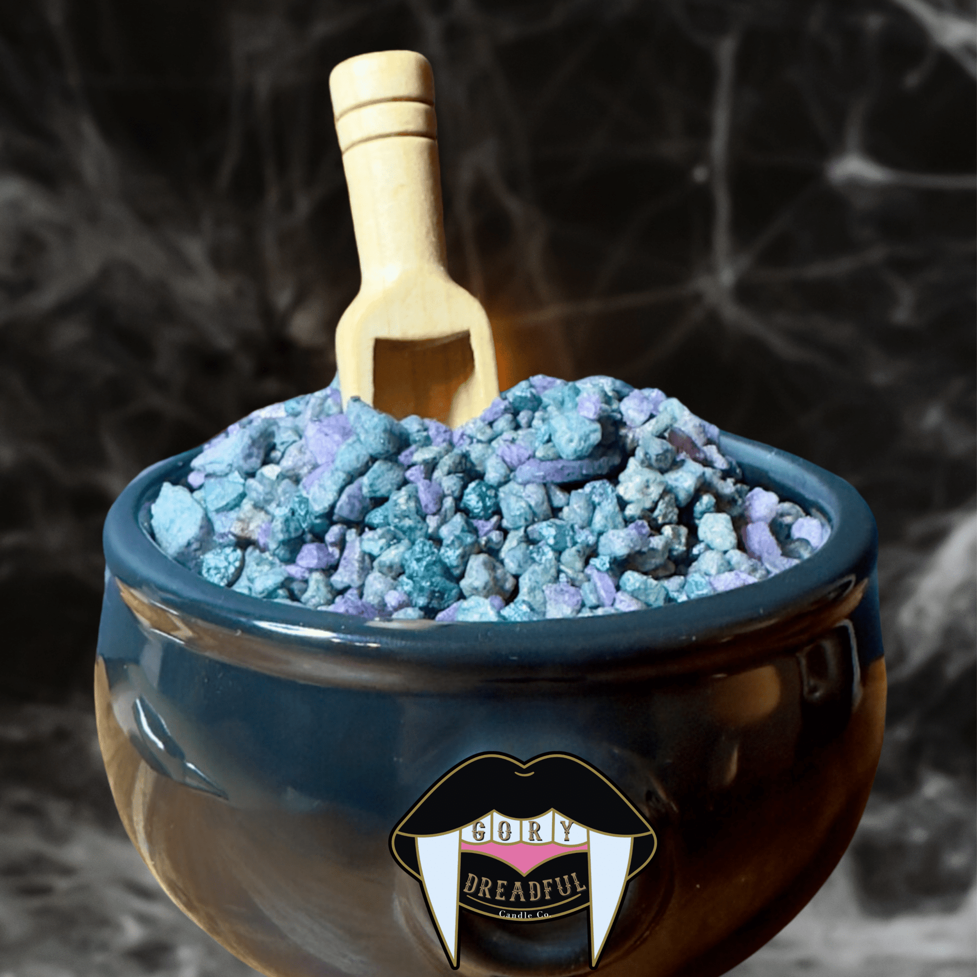 Attaghoul! Sizzling Room Salt Crystal Potpourri: Gingersnap White Pumpkin Spicy Sugar Scent - Gory Dreadful Candle Co