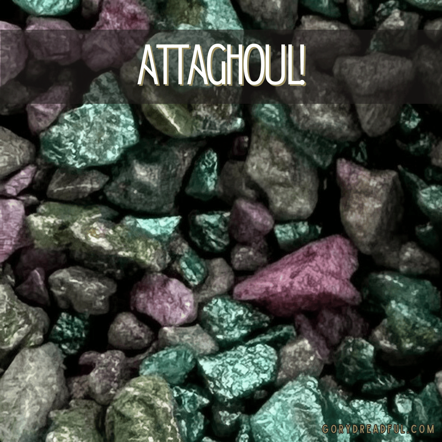 Attaghoul! Sizzling Room Salt Crystal Potpourri: Gingersnap White Pumpkin Spicy Sugar Scent - Mini - Gory Dreadful Candle Co