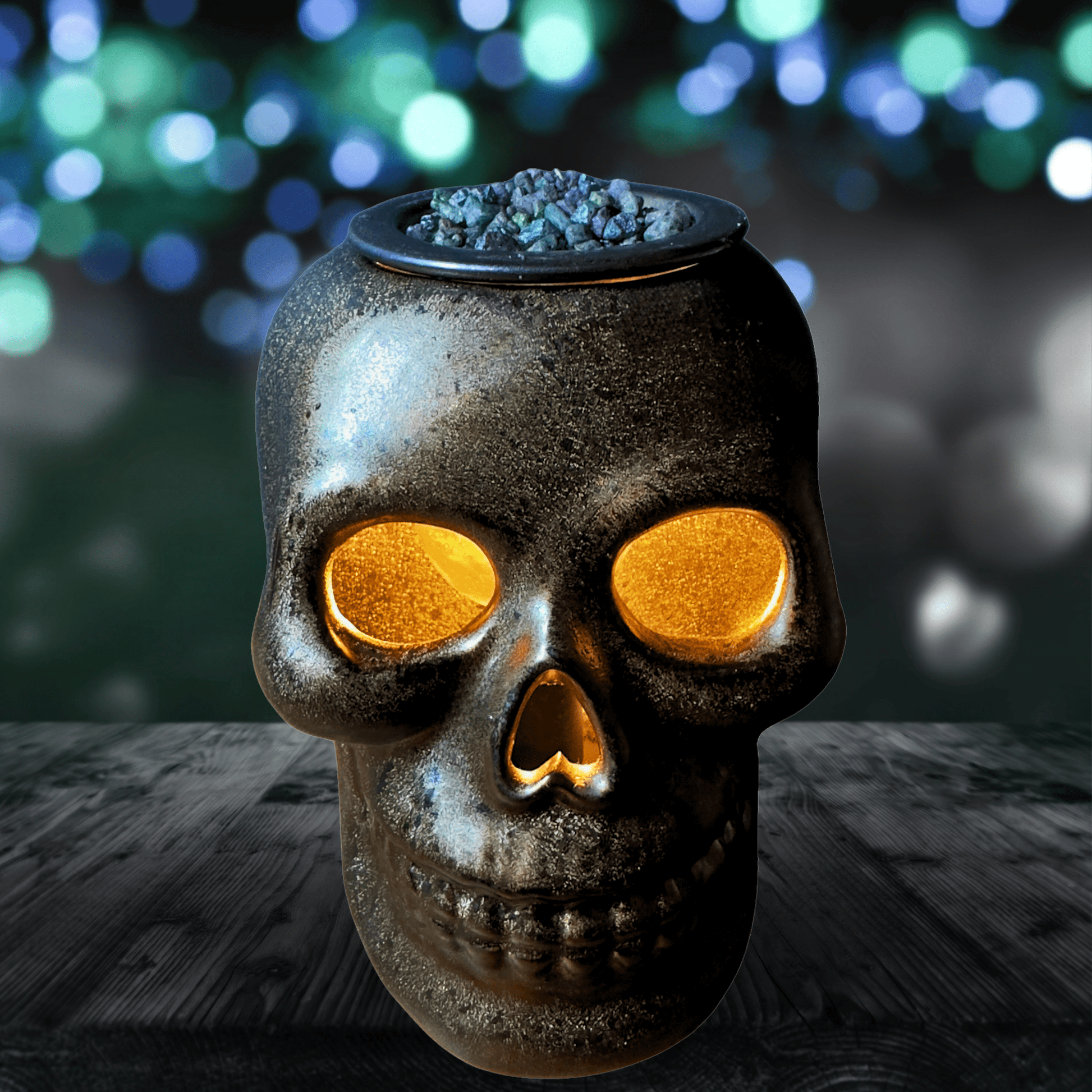 Attaghoul! Sizzling Room Salt Crystal Potpourri: Gingersnap White Pumpkin Spicy Sugar Scent - Mini - Gory Dreadful Candle Co