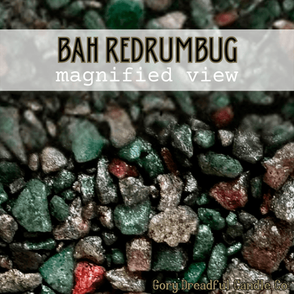 Bah, RedRumBug! Sizzling Room Salt Crystal Potpourri: Marzipan Sugar Cookie Rum Scent - Gory Dreadful Candle Co