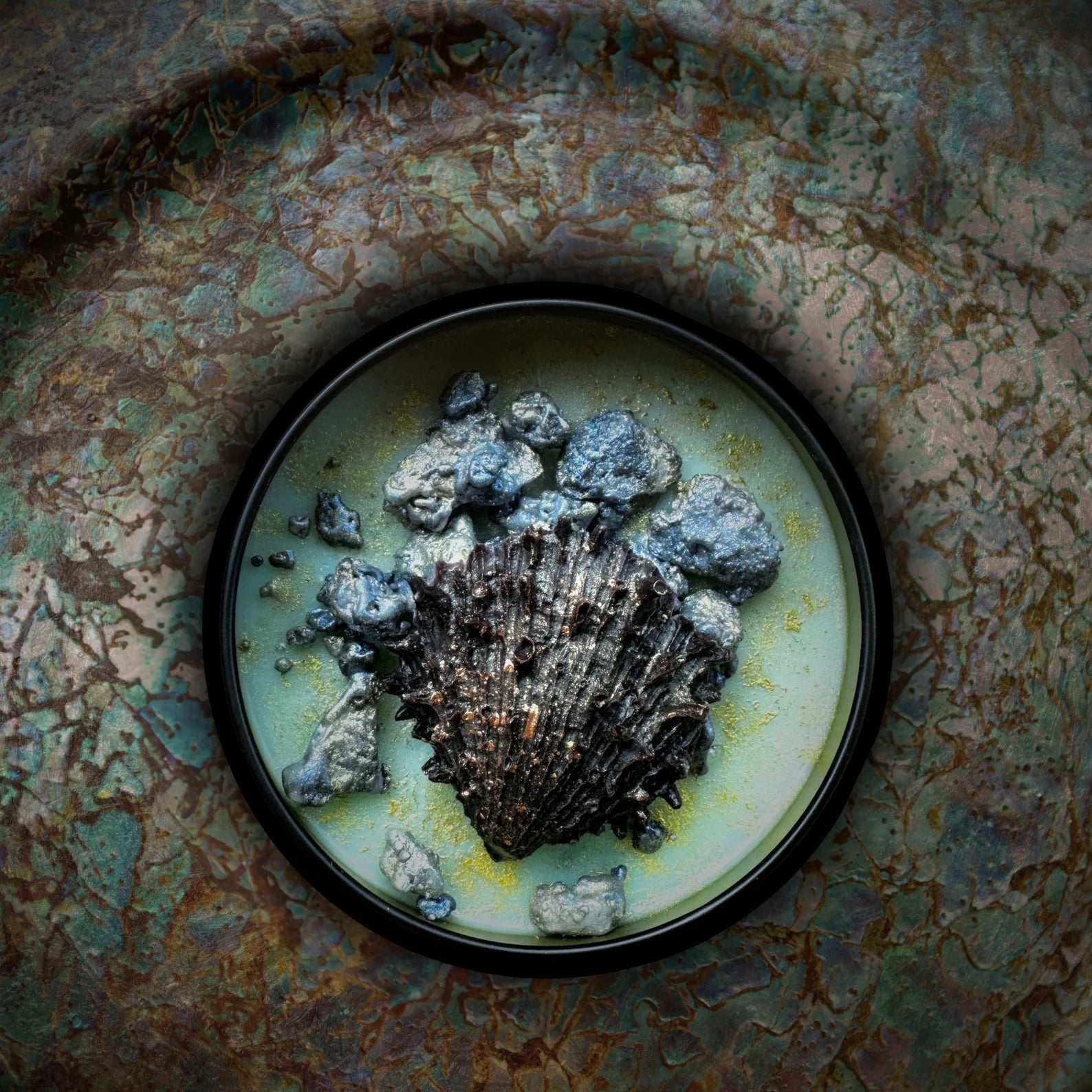 BANSHEE ISLAND Luxury Wickless Candle 6.5 oz: Bamboo & Coconut Scent - Gory Dreadful Candle Co