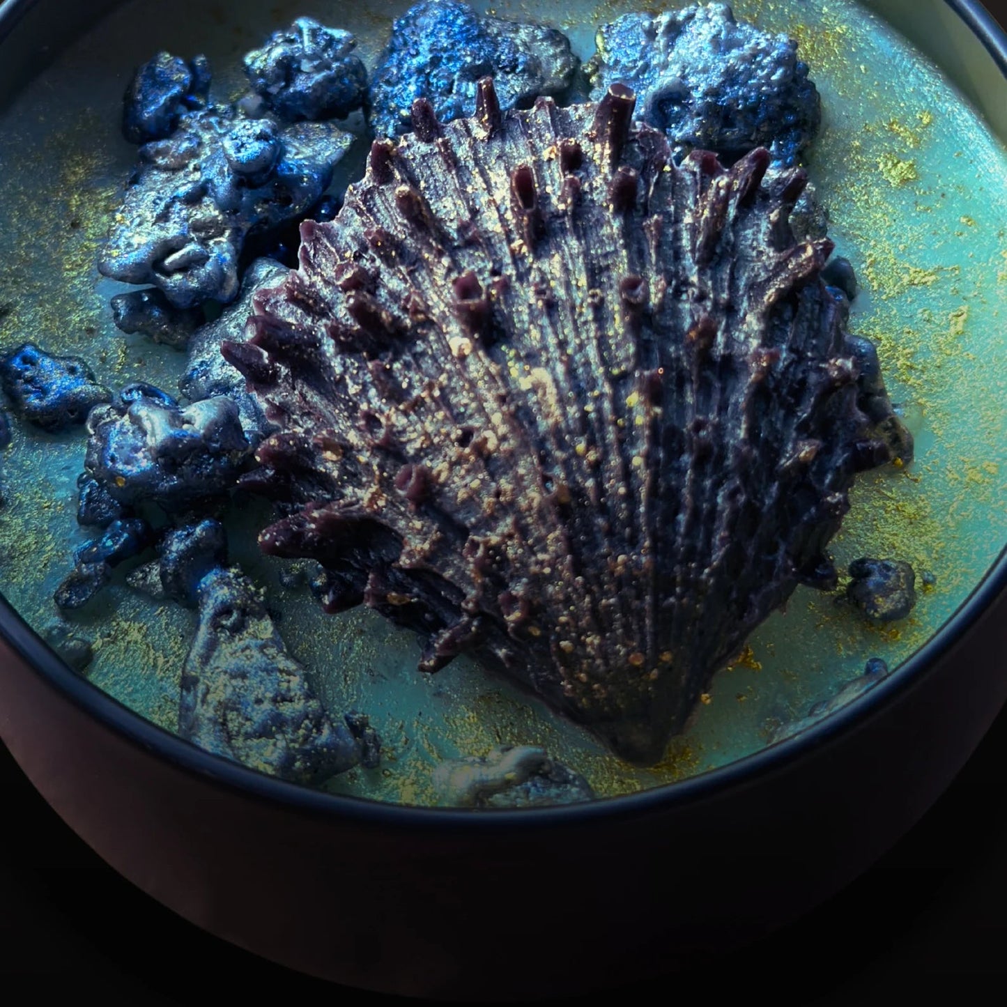 BANSHEE ISLAND Luxury Wickless Candle 6.5 oz: Bamboo & Coconut Scent - Gory Dreadful Candle Co