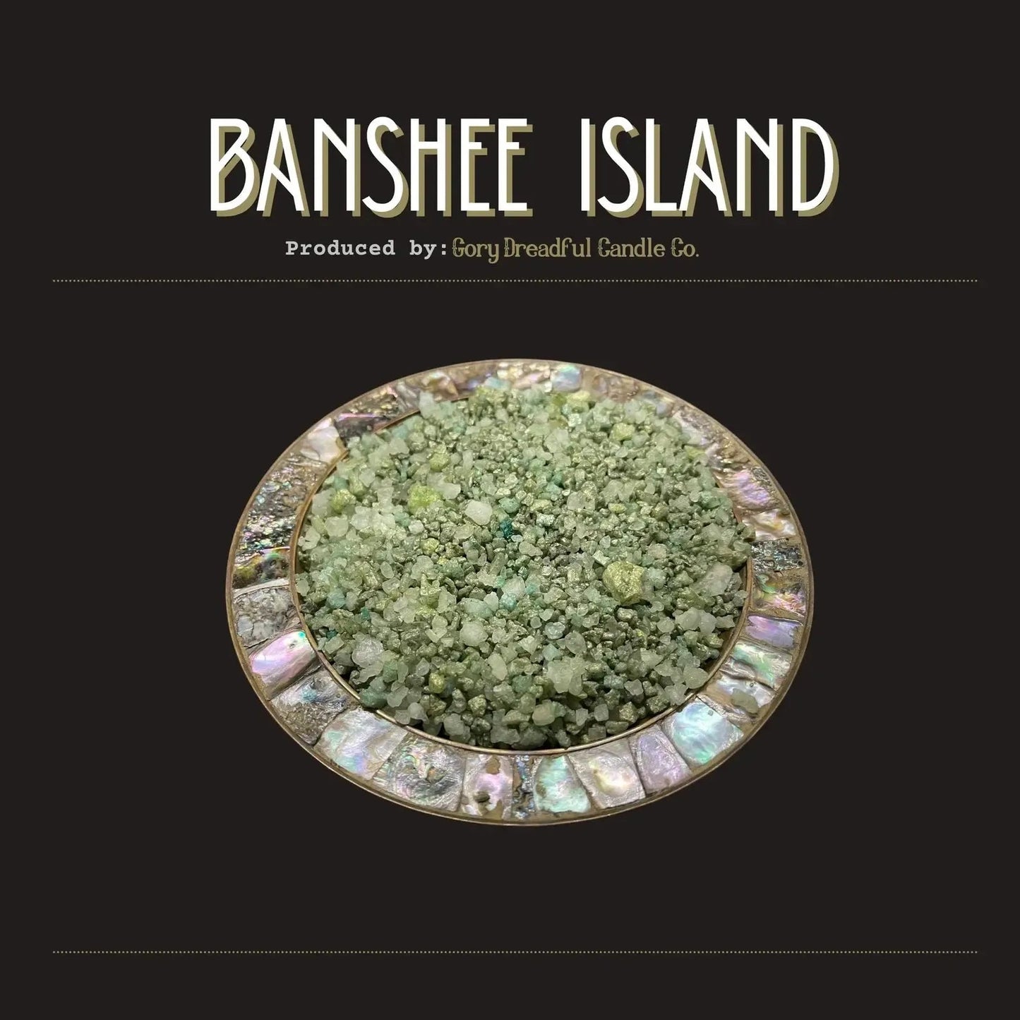 BANSHEE ISLAND Sizzling Room Salt Crystal Potpourri: Bamboo & Coconut Scent - Gory Dreadful Candle Co