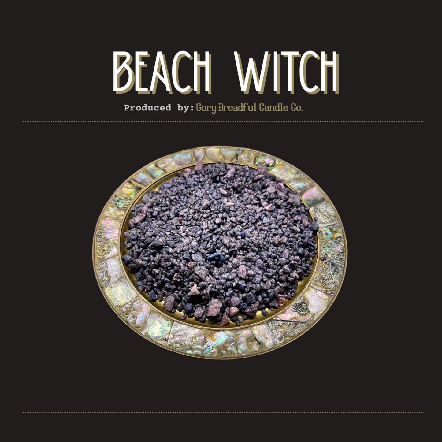 BEACH WITCH Sizzling Room Salt Crystal Potpourri: Nostalgic Tropic Suntan Oil Scent - Gory Dreadful Candle Co