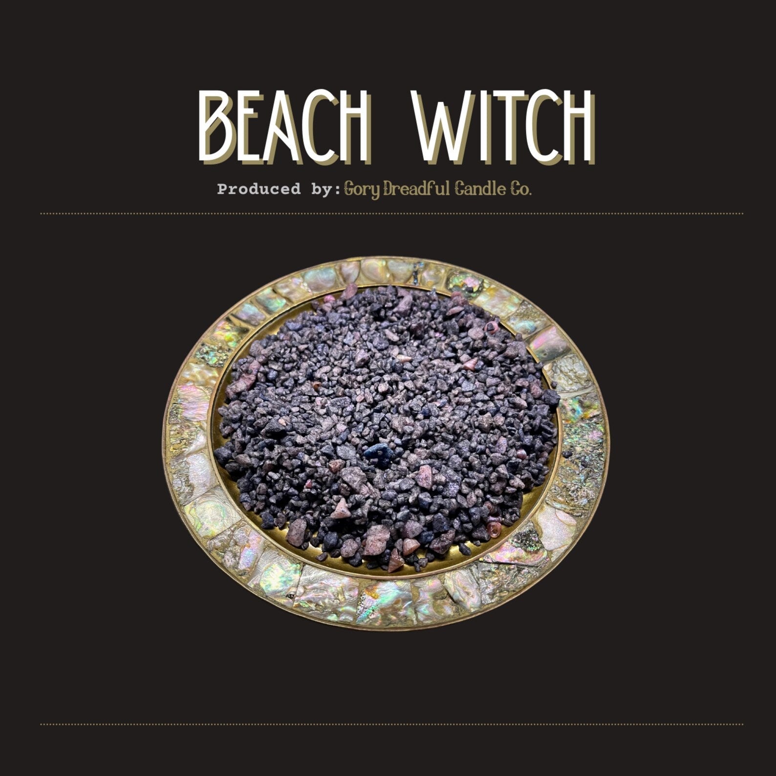 BEACH WITCH Sizzling Room Salt Crystal Potpourri: Nostalgic Tropic Suntan Oil Scent - Gory Dreadful Candle Co