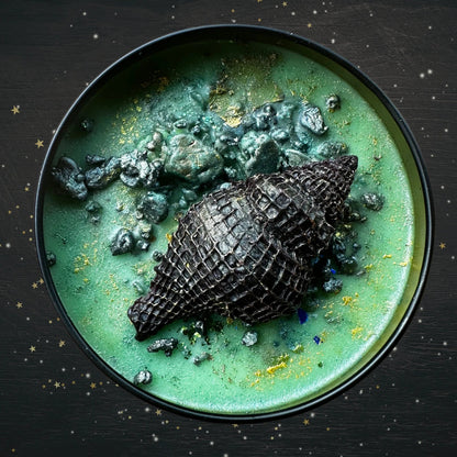BRAZILIAN ZOM ZOM Luxury Wickless Candle 6.5 oz: Caramel Pistachio Vanilla Sandalwood Scent - Gory Dreadful Candle Co