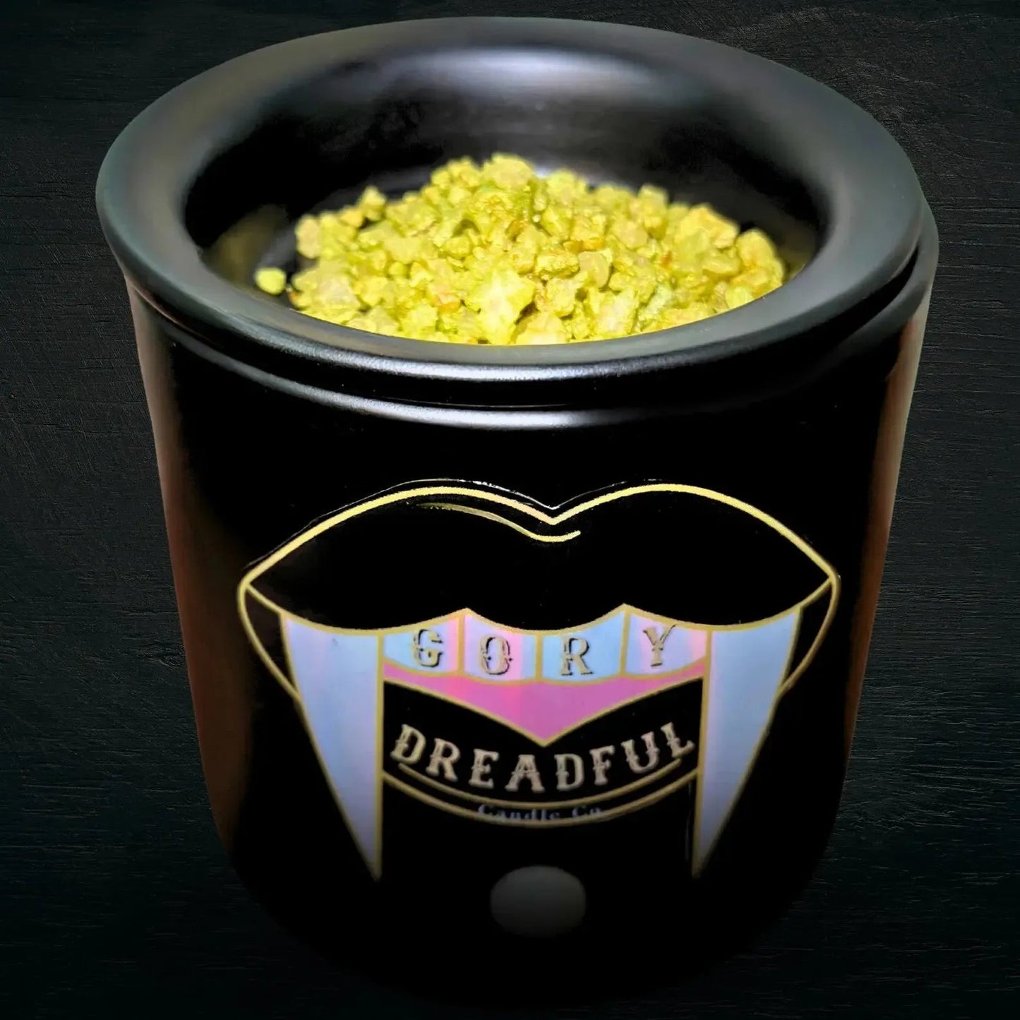 BRAZILIAN ZOM ZOM Sizzling Room Salt Crystal Potpourri: Caramel Pistachio Vanilla Sandalwood Scent - Gory Dreadful Candle Co