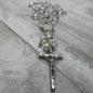 Vintage Italian Glass Bead Rosary, Italy Catholic Prayer Beads, Crucifix
