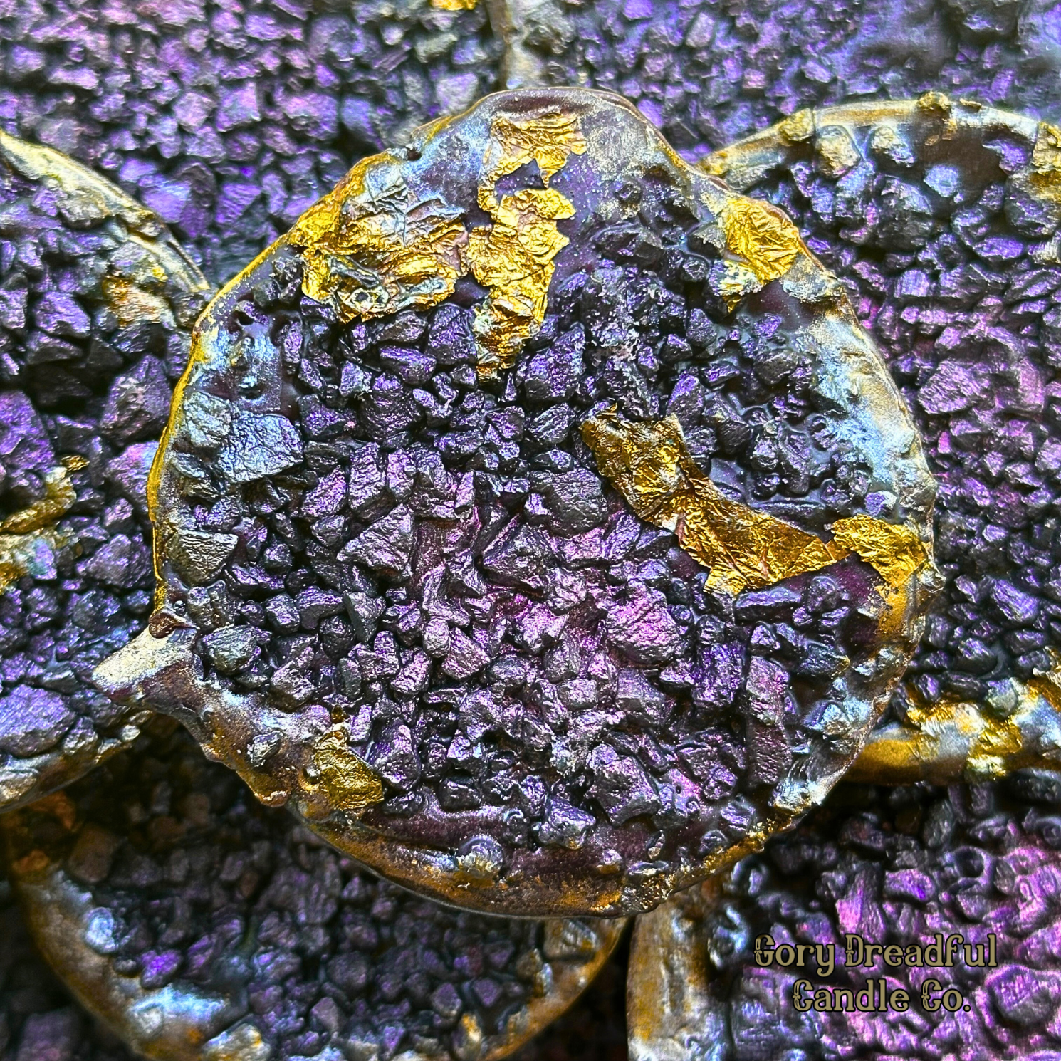 CITRUS PYRE Deluxe Fusion Wax Melt Druzy: White Santal Tobacco Blossom + Sugared Citrus Scent - Gory Dreadful Candle Co