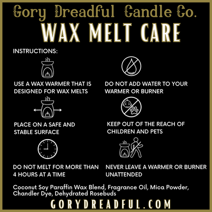 APPARITIONAL AMBITIONS Wax Melt Brittle: Mint, Rose, Patchouli Autumn Scent