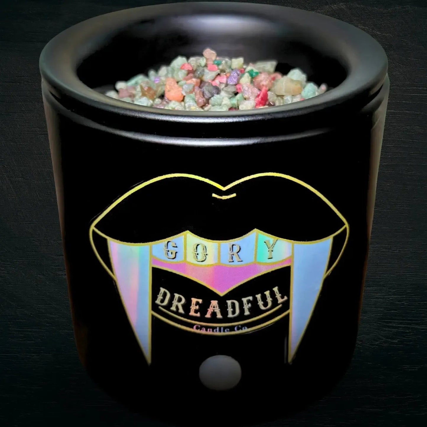 CREATURE FEATURE Sizzling Room Salt Crystal Potpourri: Cedar Leather Sandal Floral Musk Scent - Gory Dreadful Candle Co