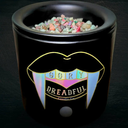 CREATURE FEATURE Sizzling Room Salt Crystal Potpourri: Cedar Leather Sandal Floral Musk Scent - Gory Dreadful Candle Co